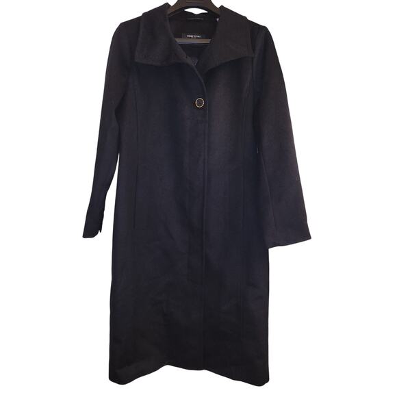 Kenneth Cole Women's Classic Wool Walker W Three Button Stand Collar Size L New - Picture 3 of 9